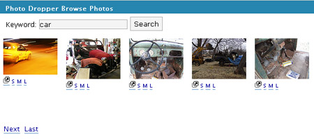 Търсене на Flickr снимка за коли photo dropper